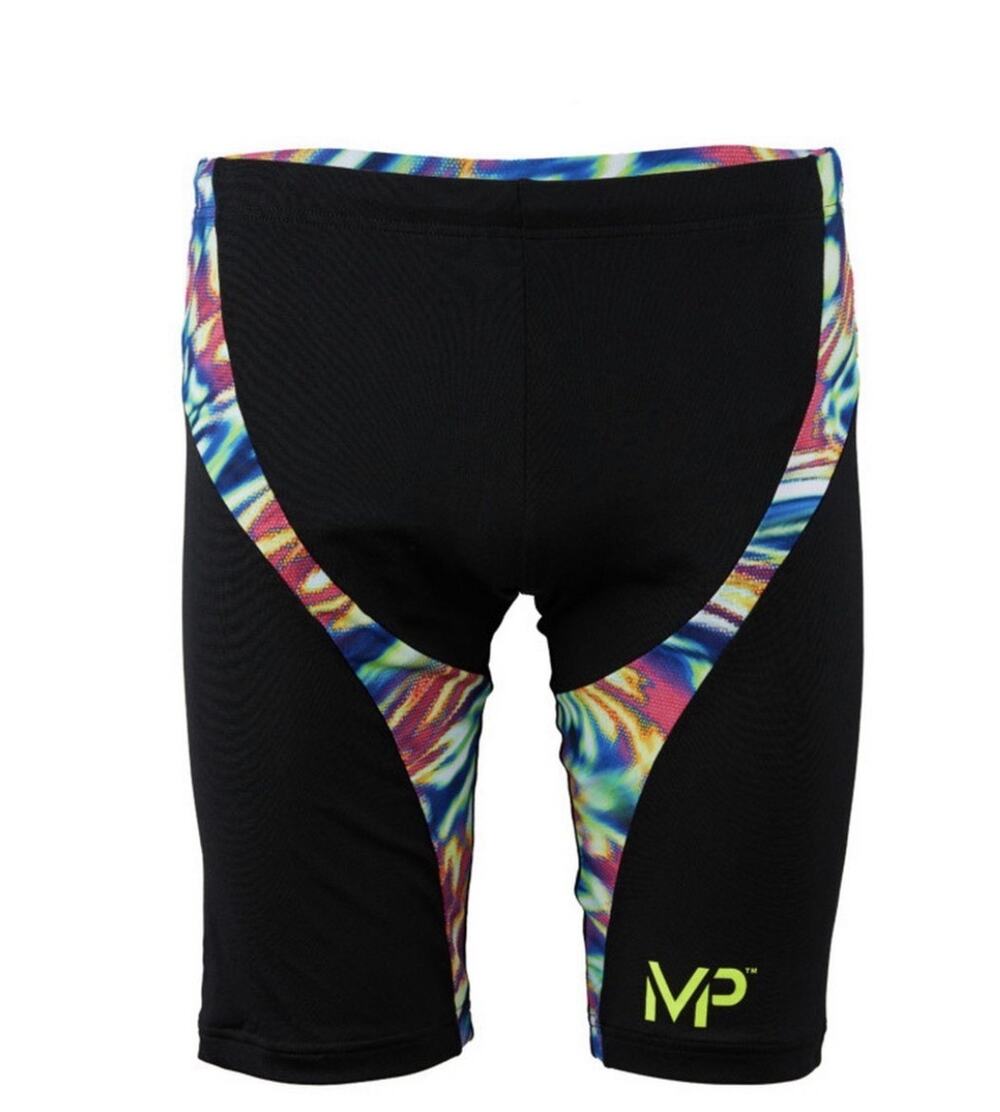 NWT Michael Phelps WAVE JAMMER Tech Suit Men's Swim Black Multicolor Size 36